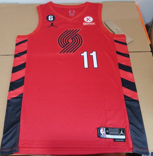 NBA 11 Hart Blazers 22-23 statement Maillot Rouge